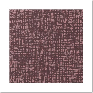 Fibre Mesh Pattern (Pink Red) Posters and Art